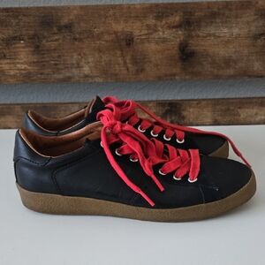 Fly London Berg823fly Black Sneakers with Red Laces Size 40